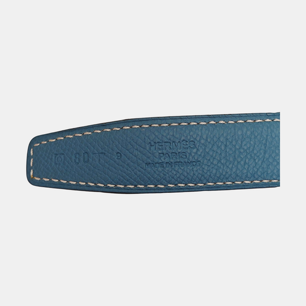 Leather Belt Blue