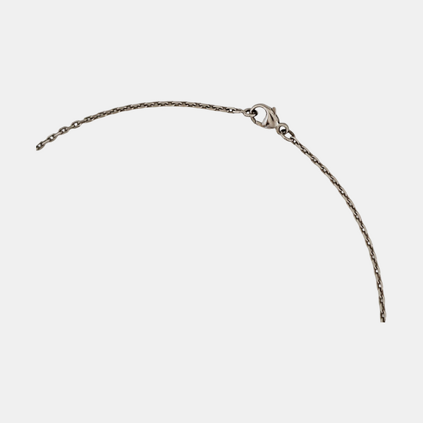 Pop H Metal Silver Necklace