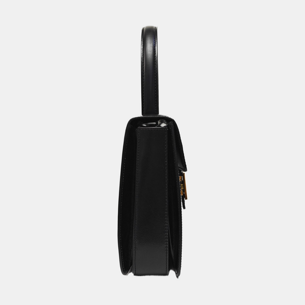 Leather Shoulder Bag Black