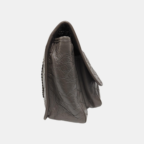 NIKI Medium Chevron Calfskin Brown
