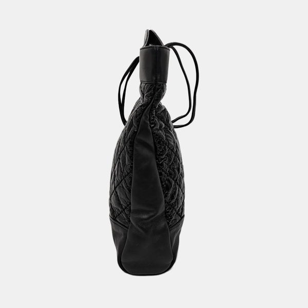 CHANEL 31 Large Quilted Vintage Calf Black