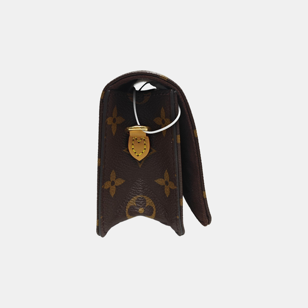 Lily Monogram Coated Canvas Brown