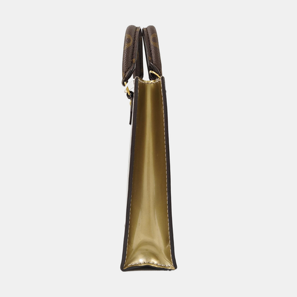 SAC PLAT BB Monogram Patent Leather Gold