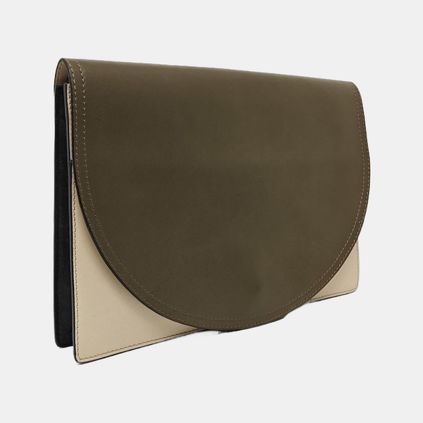 Calfskin Clutch Brown