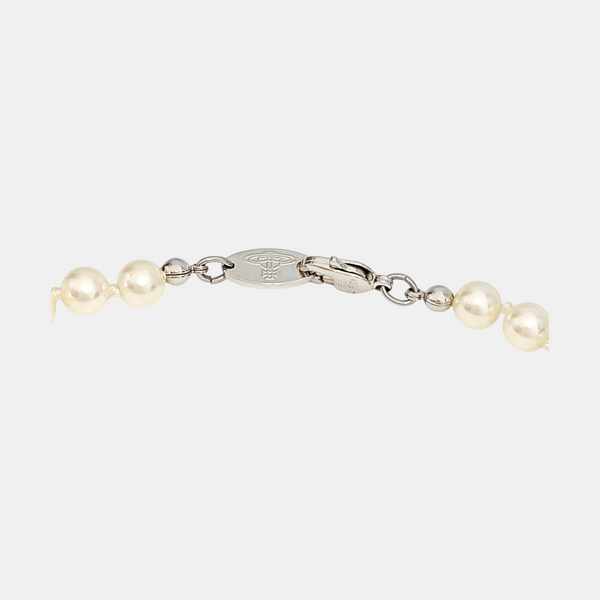 Faux Pearl White Necklace