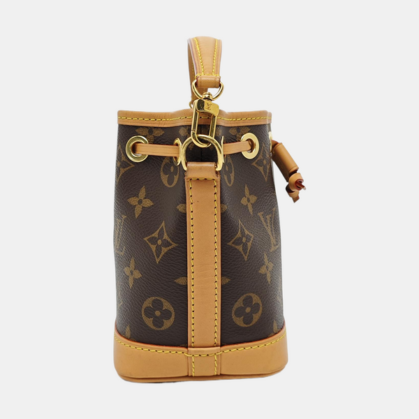 NOÉ Nano Monogram Coated Canvas Brown