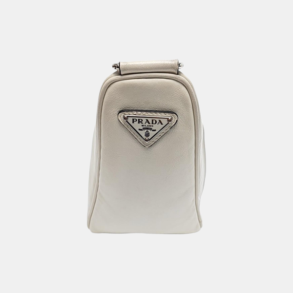 Triangle Calfskin White
