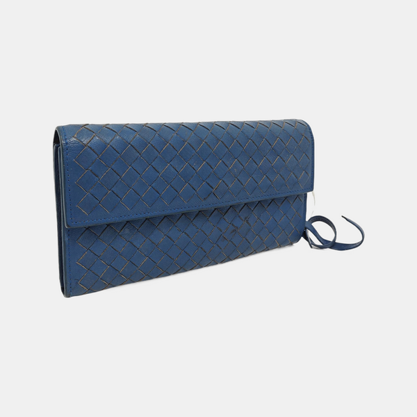 Lambskin Wallet Blue