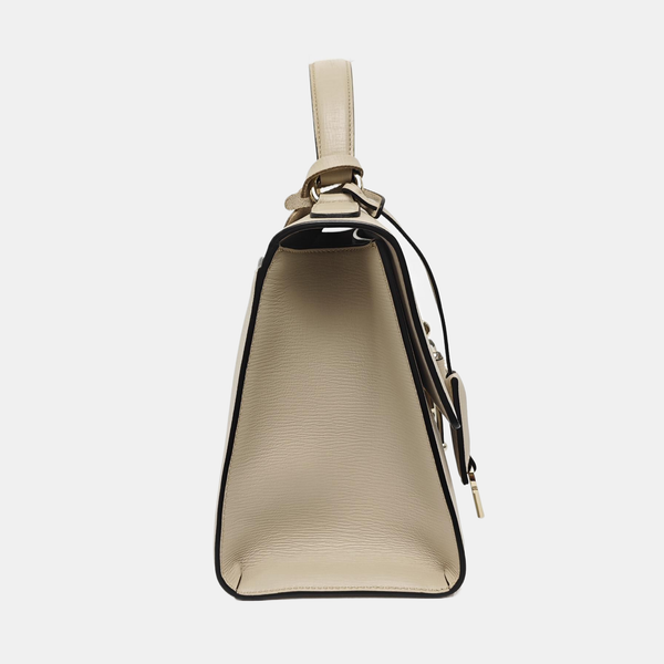 Calfskin Shoulder Bag Beige