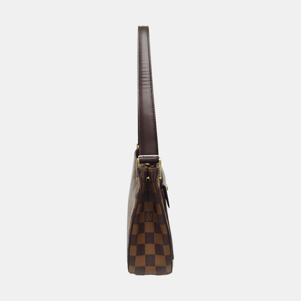 AUBAGNE Damier Ebene Coated Canvas Brown