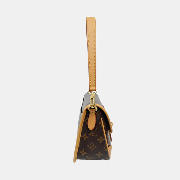 DIANE Monogram Coated Canvas Brown