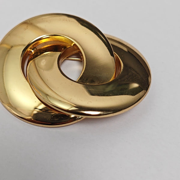 Metal Gold Brooch