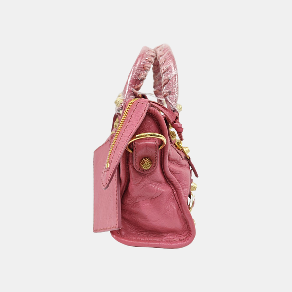 Classic City Mini Lambskin Red