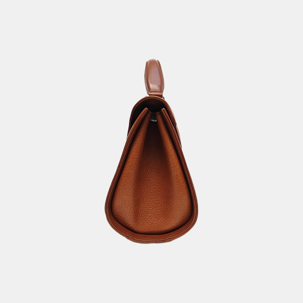 Calfskin Shoulder Bag Brown