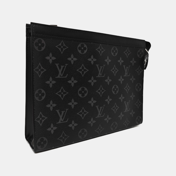 Pochette Voyag MM Monogram Coated Canvas Black