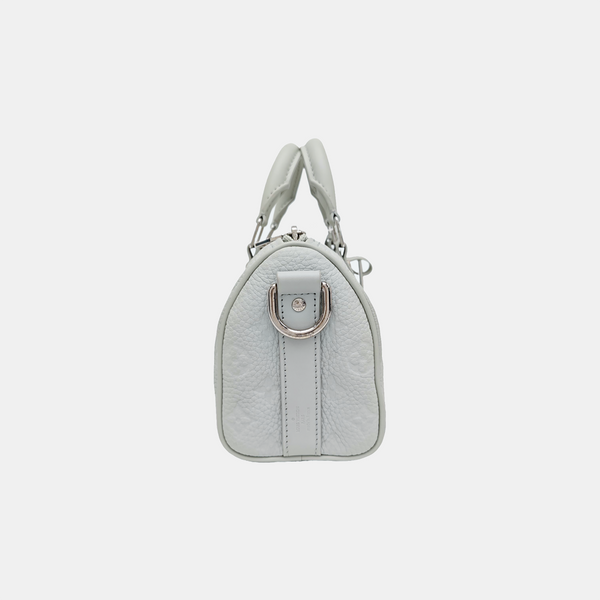 KEEPALL Monogram Calfskin Green