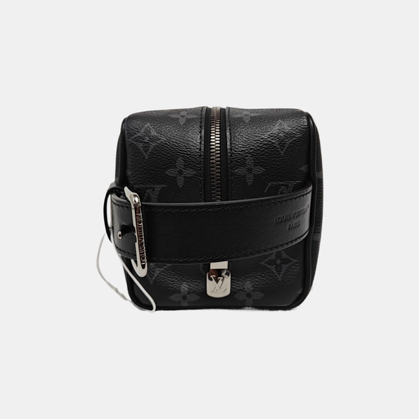 DOPP Monogram Coated Canvas Black