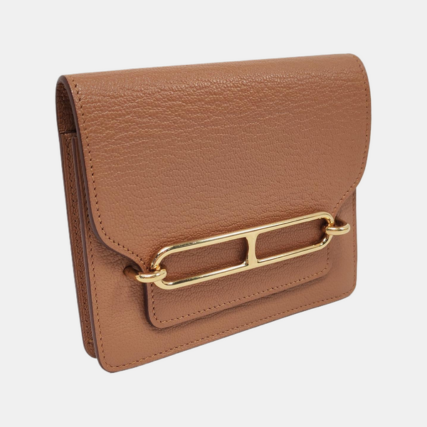 Roulis Slim Chèvre Mysore Brown Wallet