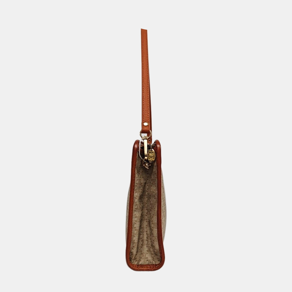 MACADAM CLUTCHES Coated Canvas Beige