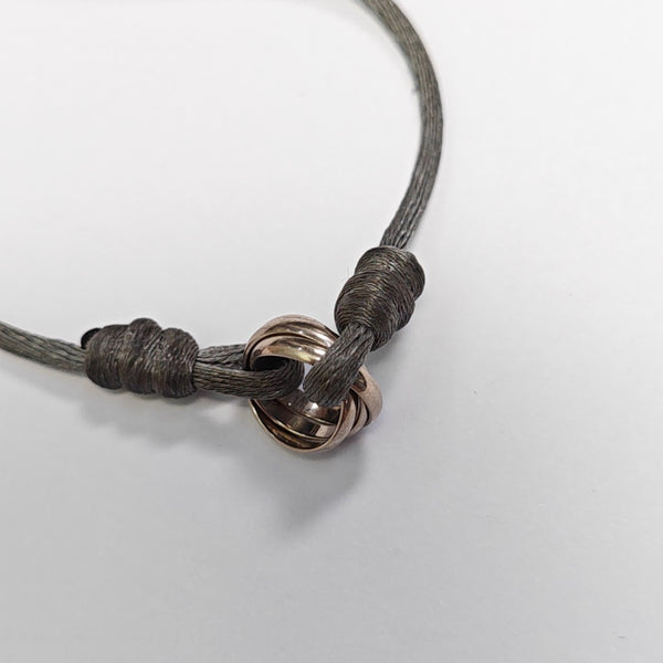TRINITY Fabric Gray Bracelet