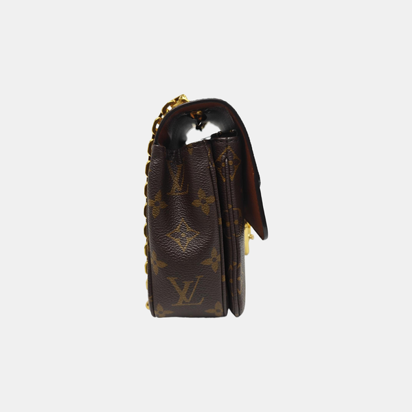 MARCEAU Monogram Coated Canvas Brown