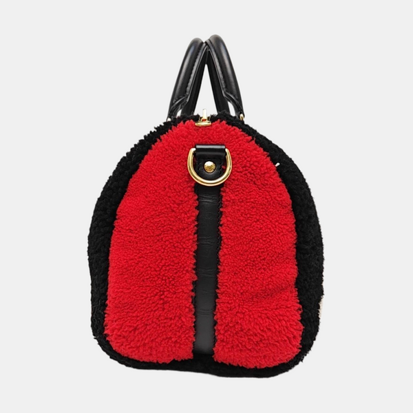 SPEEDY 25 Monogram Wool Black