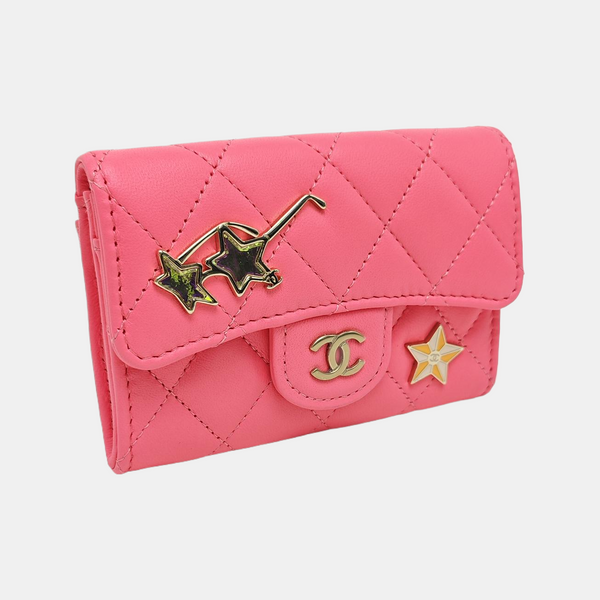 CLASSIC FLAP Quilted Lambskin Red Wallet