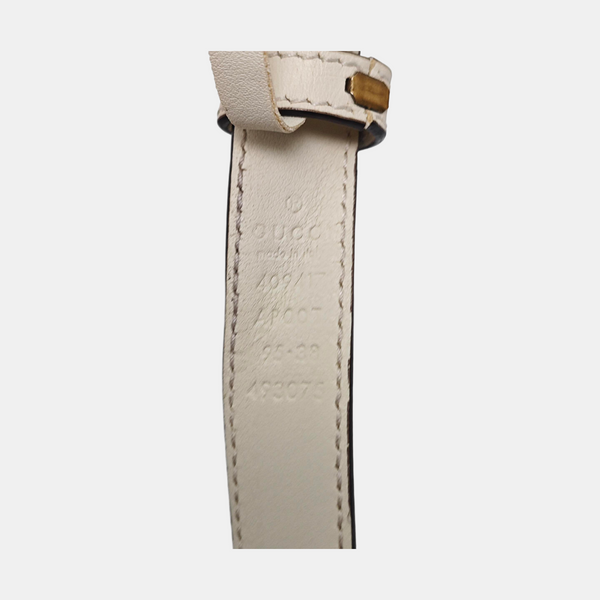 Leather Belt White