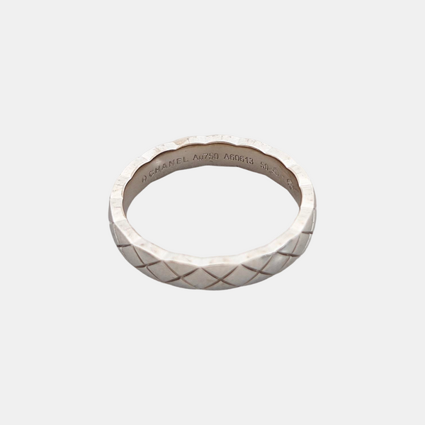 COCOCRUSH 18k White Gold Silver Ring EU 50