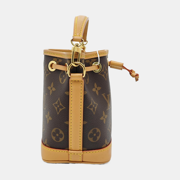 NOÉ Nano Monogram Coated Canvas Brown