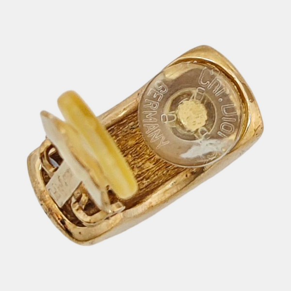 Metal Gold Clip On Earrings