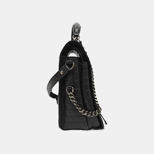 Calfskin Shoulder Bag Black
