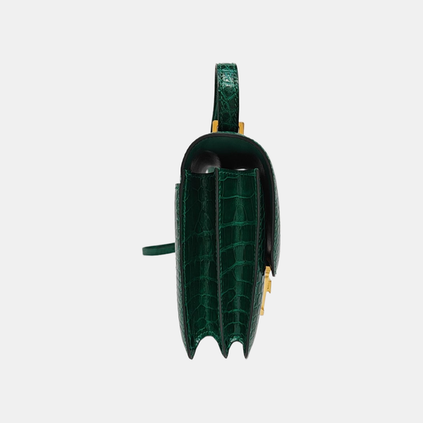 Constance 19 Shiny Porosus Crocodile Green