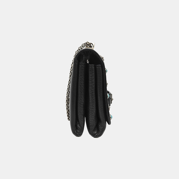 Calfskin Shoulder Bag Black