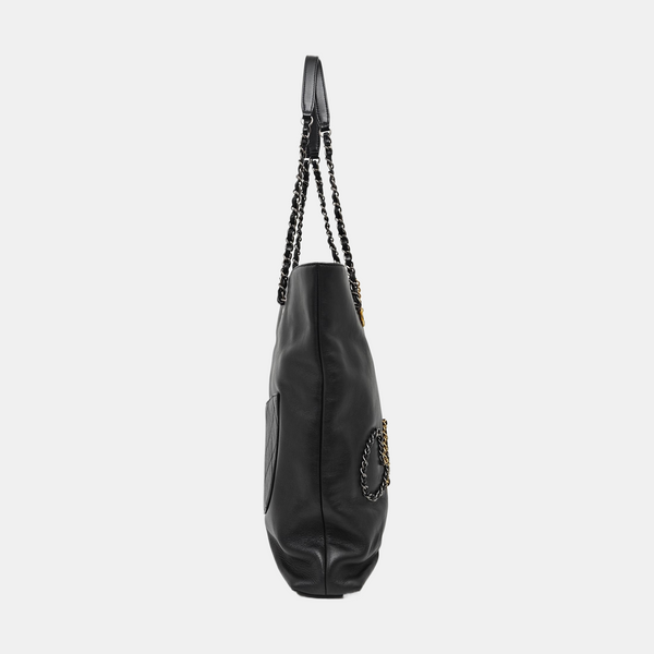 Calfskin Tote Bag Black
