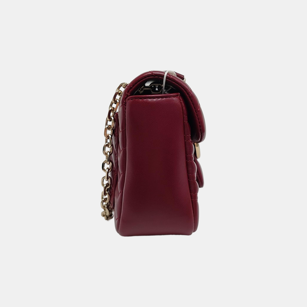 GG Marmont Medium Quilted Lambskin Red