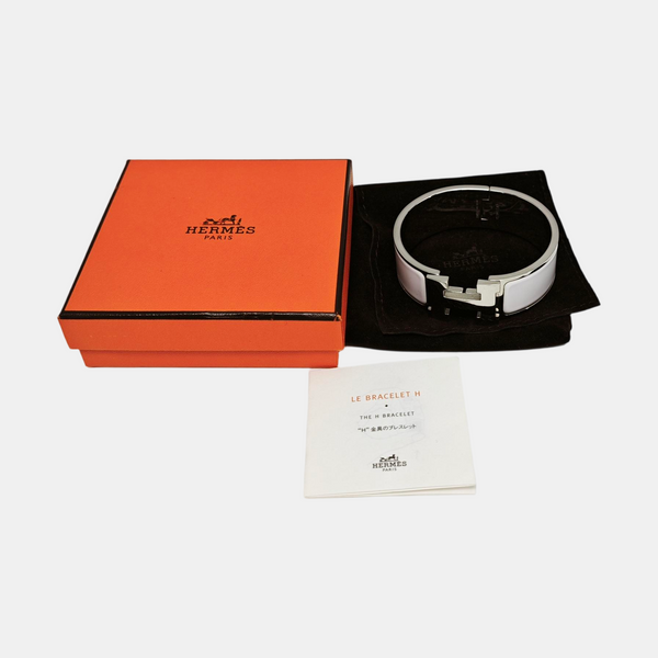 Clic Clac H Metal Silver Bangle