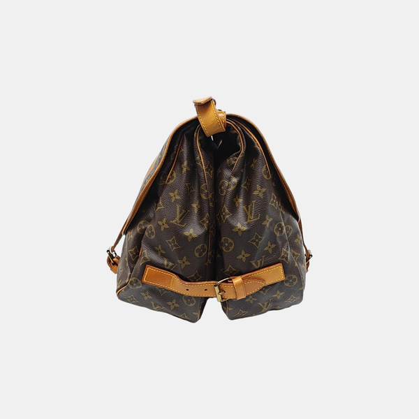 SAUMUR Monogram Coated Canvas Brown