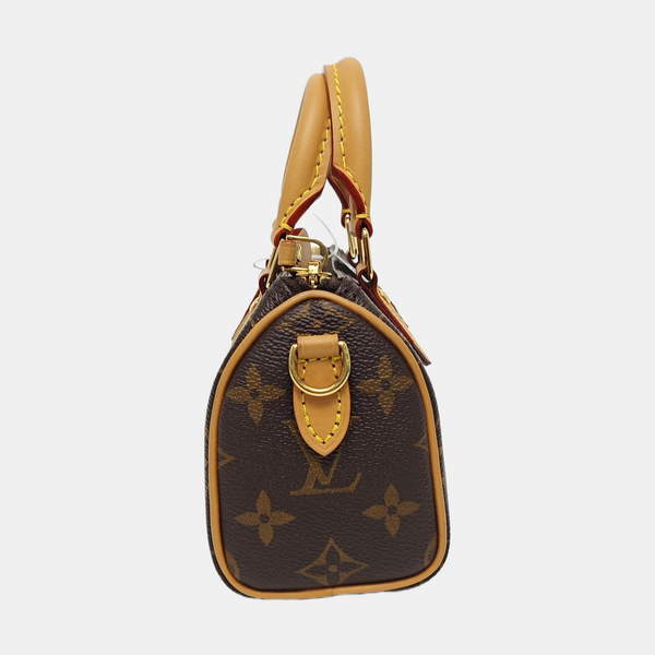 SPEEDY Nano Monogram Coated Canvas Brown