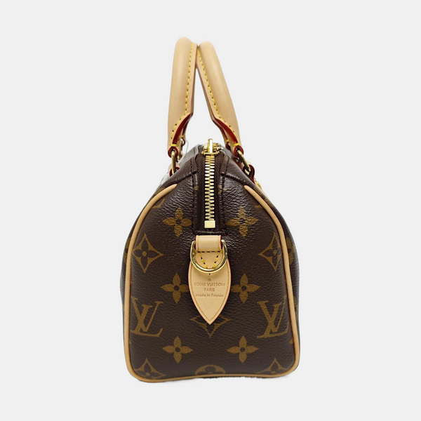 SPEEDY 20 Monogram Coated Canvas Brown