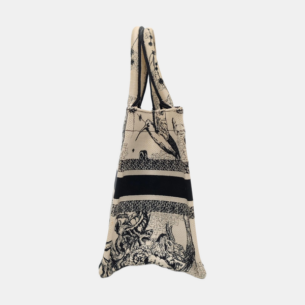 Book Tote Small Canvas White
