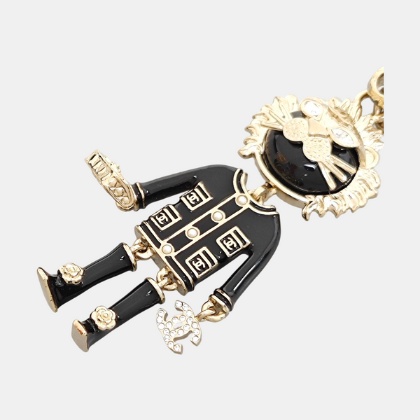 Metal Bag Charm Gold