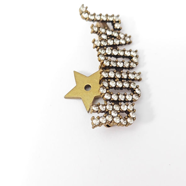 J'adior Crystal Gold Brooch