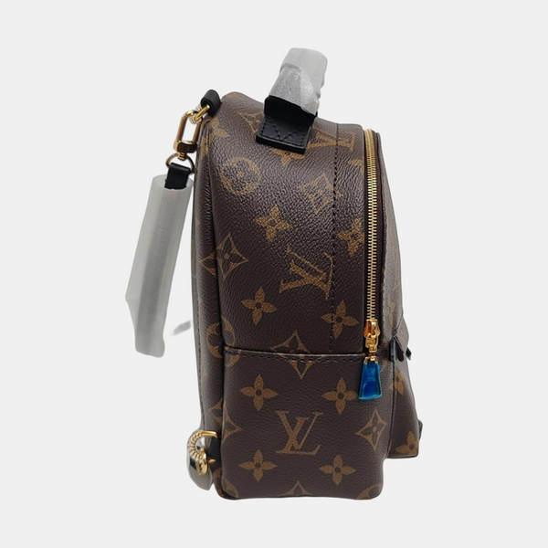 PALM SPRINGS Mini Monogram Coated Canvas Brown