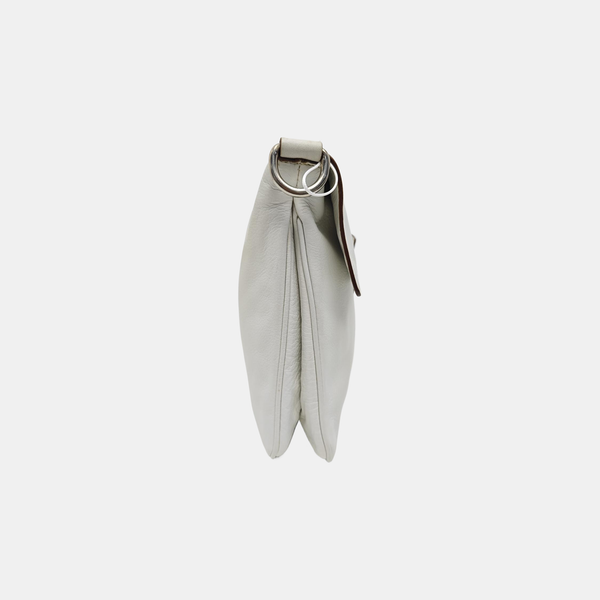 Calfskin Shoulder Bag White