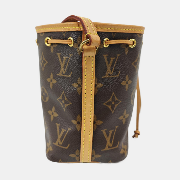 NÉONOÉ Nano Monogram Coated Canvas Brown