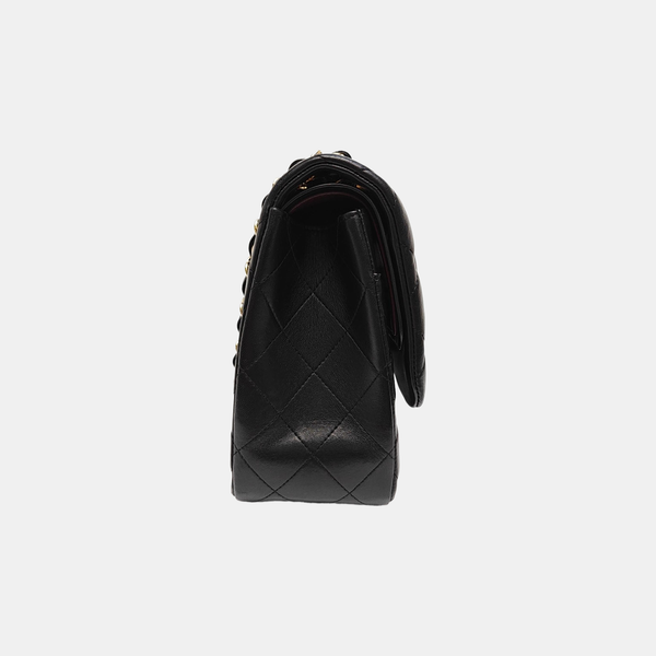 Large Quilted Lambskin Black