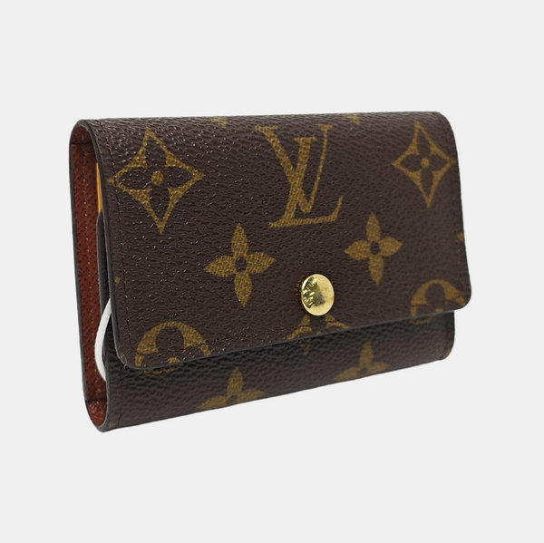 Monogram Coated Canvas Wallet Brown