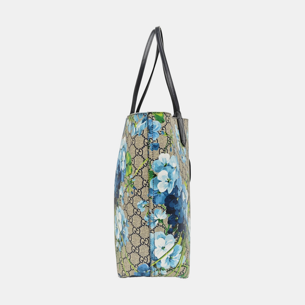 GG Blooms Monogram Coated Canvas Beige