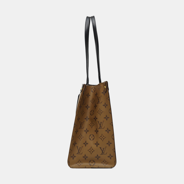 ONTHEGO MM Monogram Coated Canvas Brown